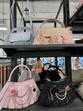 Pearlized Puff Convertible Crossbody