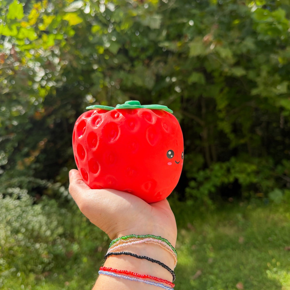 Squishy Toy - Strawberry + Face Dough, Jumbo (Copy)