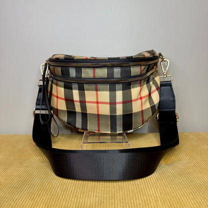 The Roni Nylon Crossbody - Famous Plaid- PREORDER