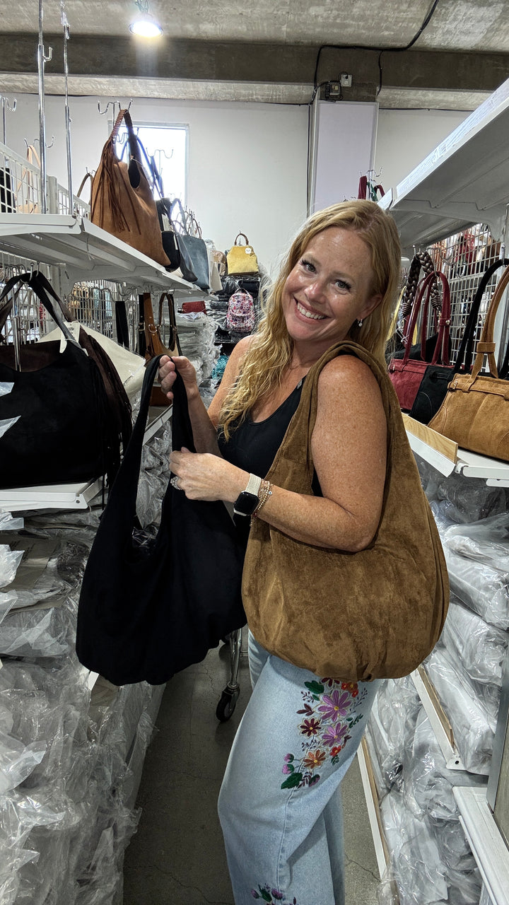Everyday Slouch Suede Hobo Bag