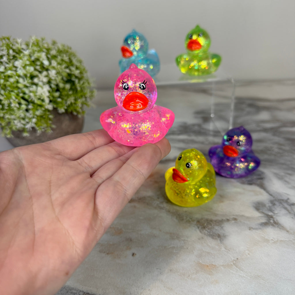Squishy Toy - Glitter Duck Mystery Color