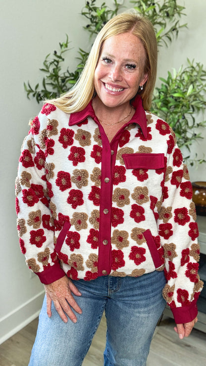 Flower Child Sherpa Jacket