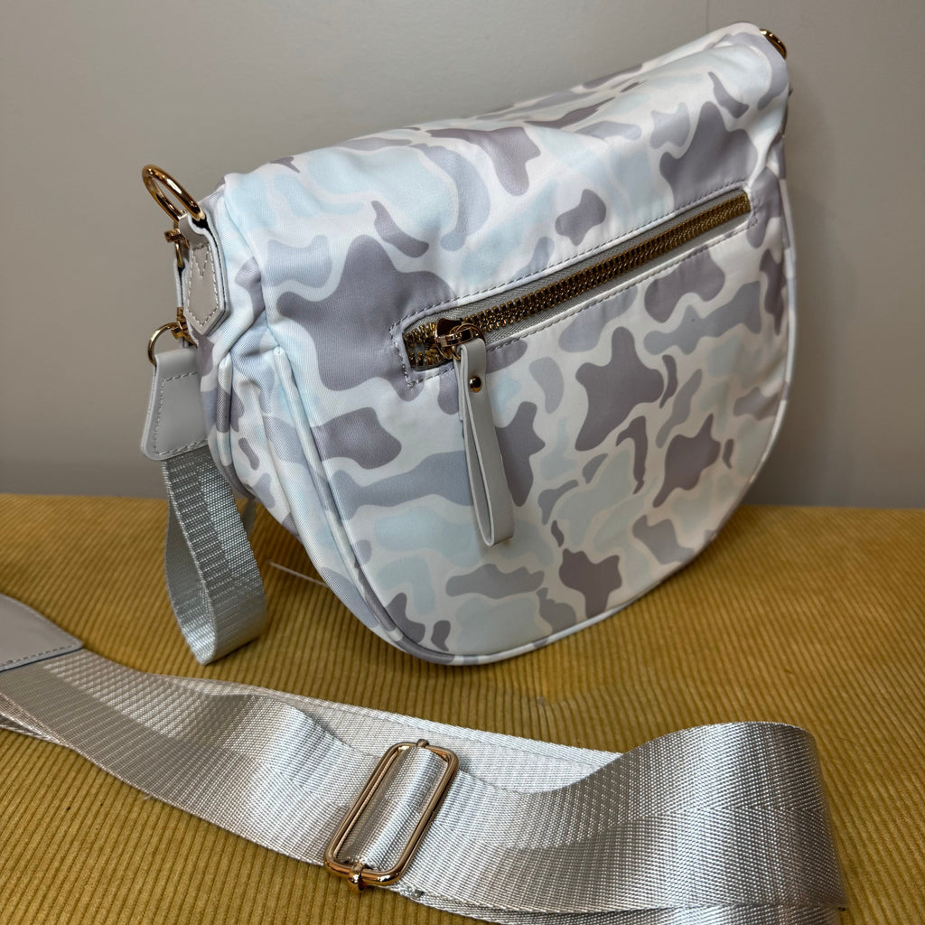 The Roni Nylon Crossbody - Camo Ice