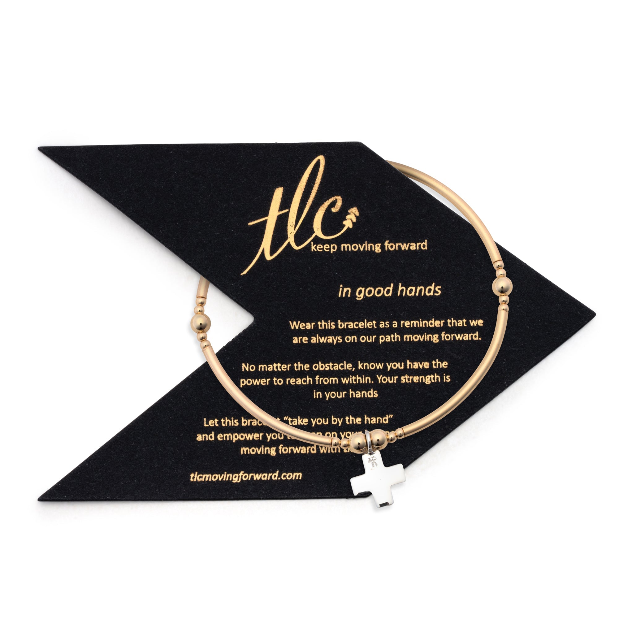 Faith - Gold Filled & Sterling Silver Charmed Stretch Bangle