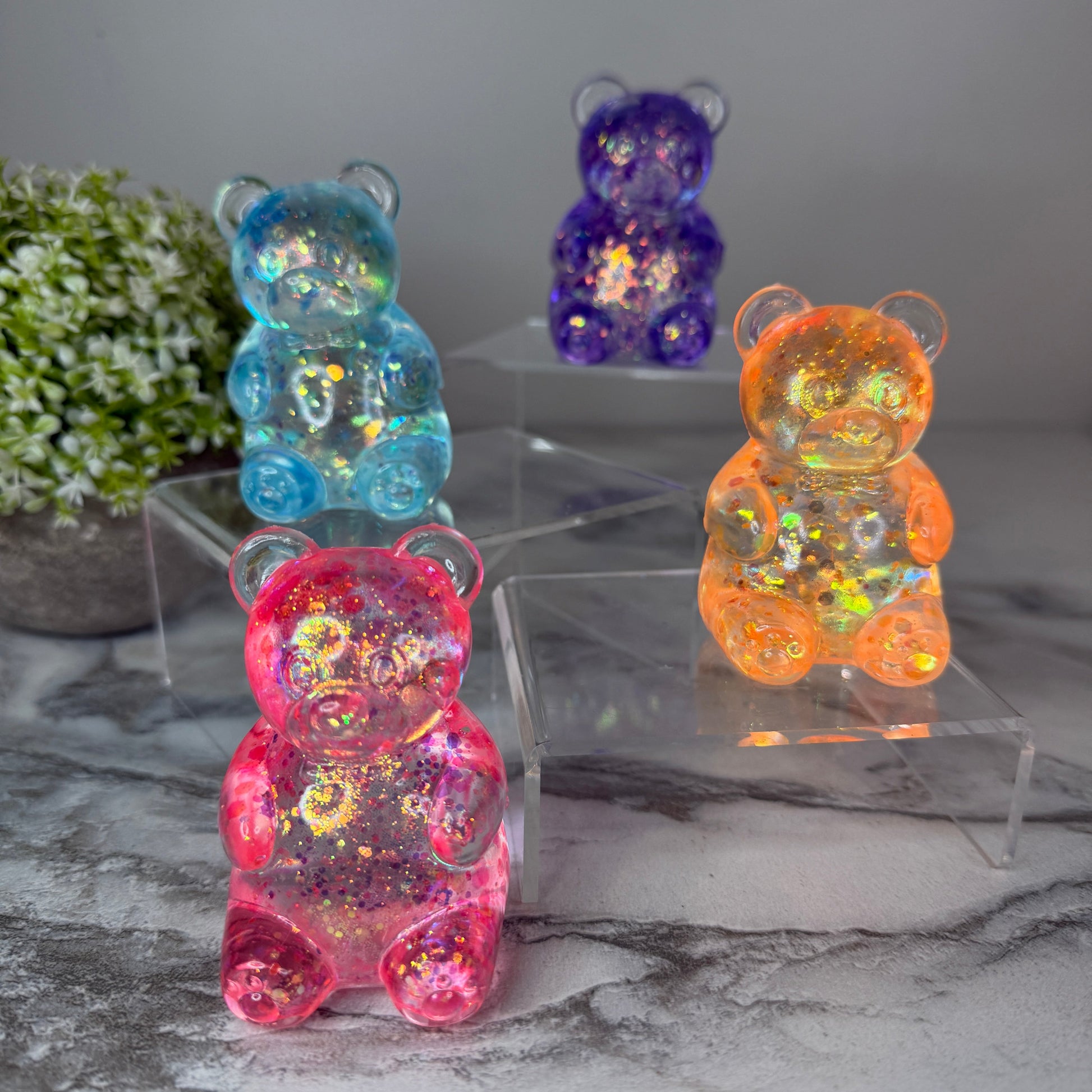 Squishy Toy - Gummy Bear, Glitter