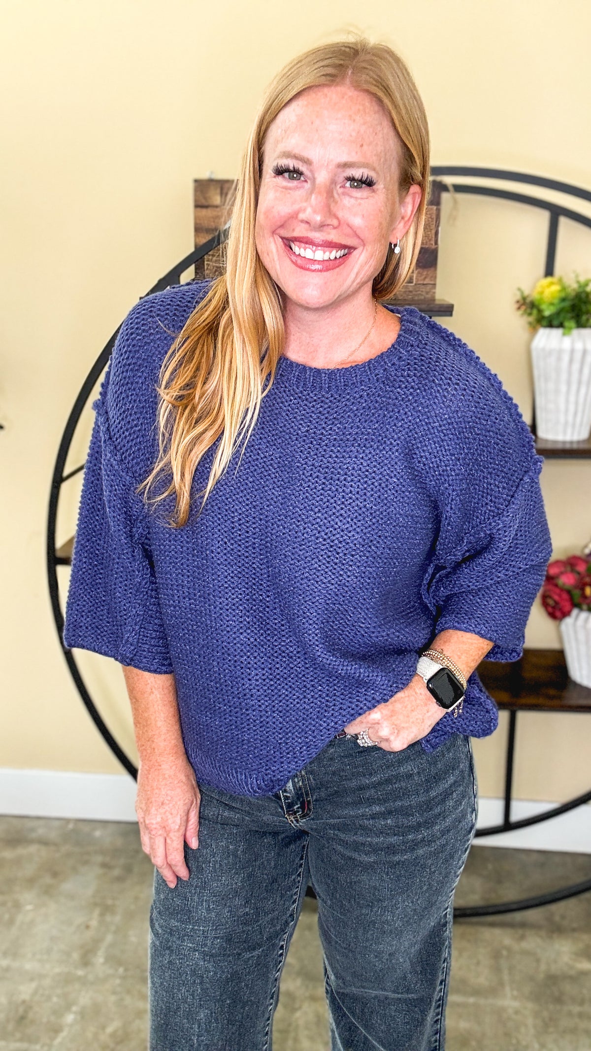 Midnight Ease Boxy Sweater