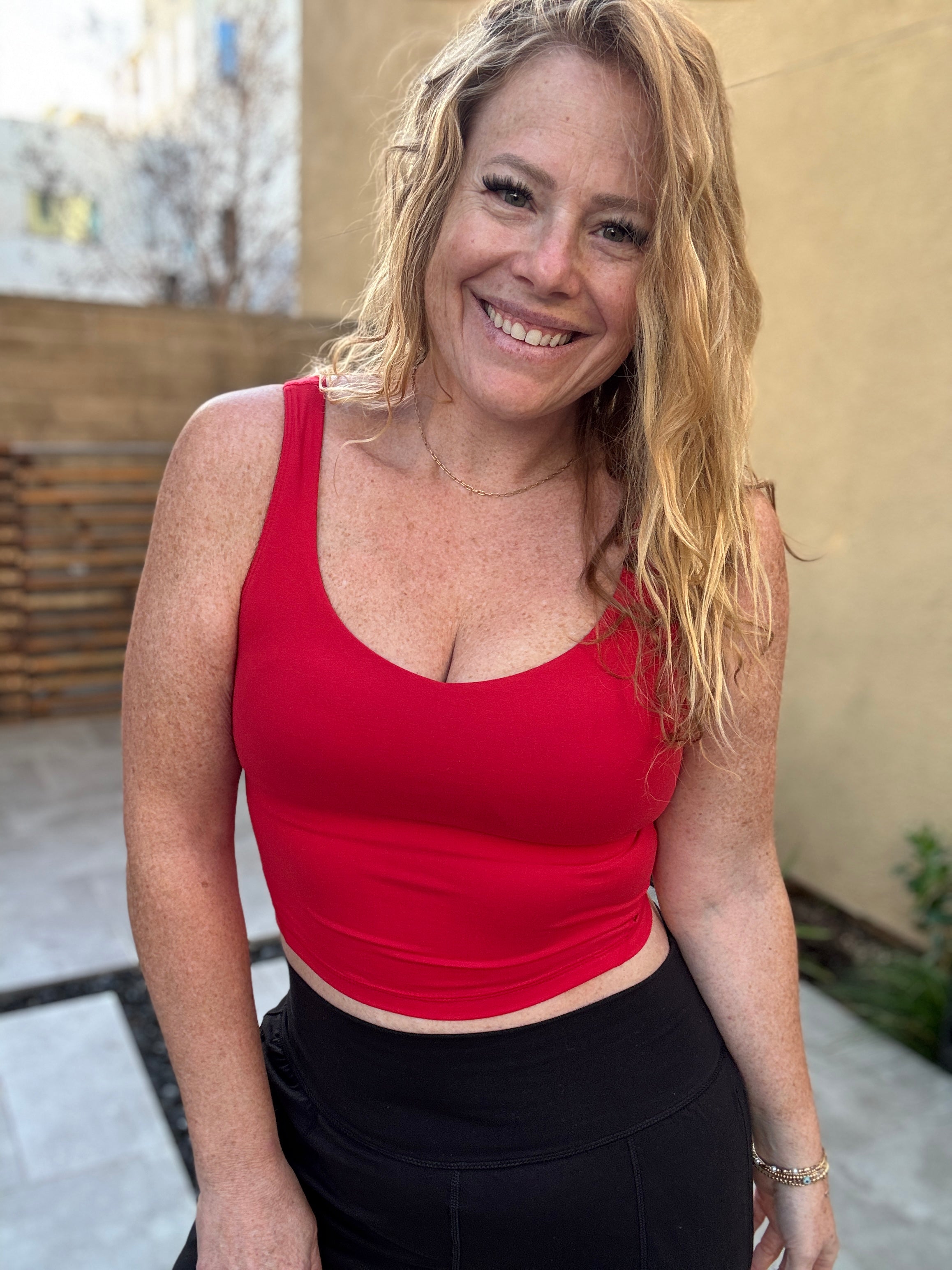 Rae of Sunshine Yoga Top w/Bra