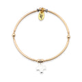 Faith - Gold Filled & Sterling Silver Charmed Stretch Bangle