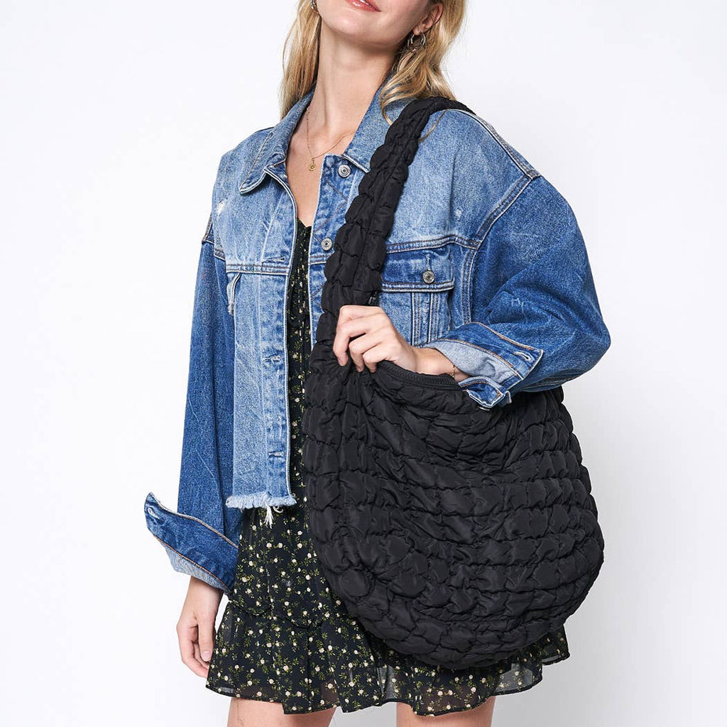Stylish Puffer Lightweight Shoulder Large Bag