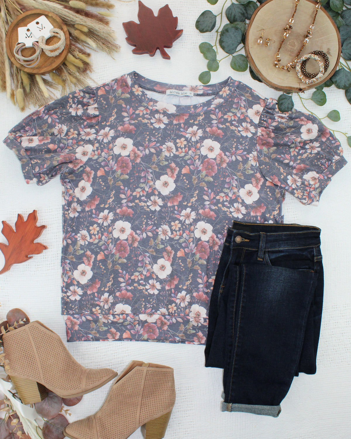 Katie Cozy Top - Blushwood Floral