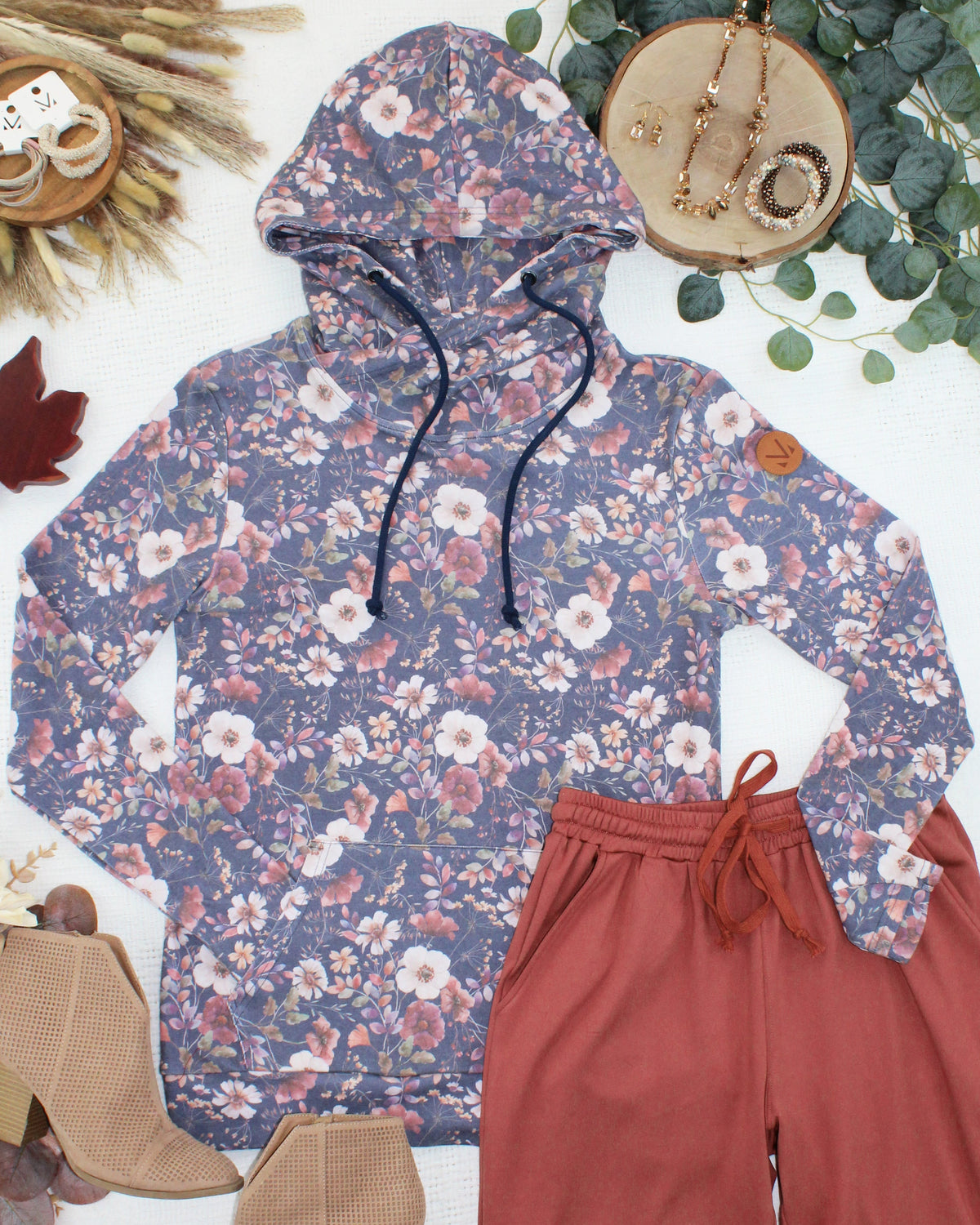 Ashley Hoodie - Blushwood Floral