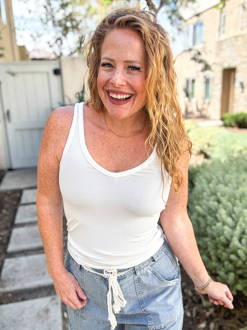 Paradise Ribbed Knit Tank