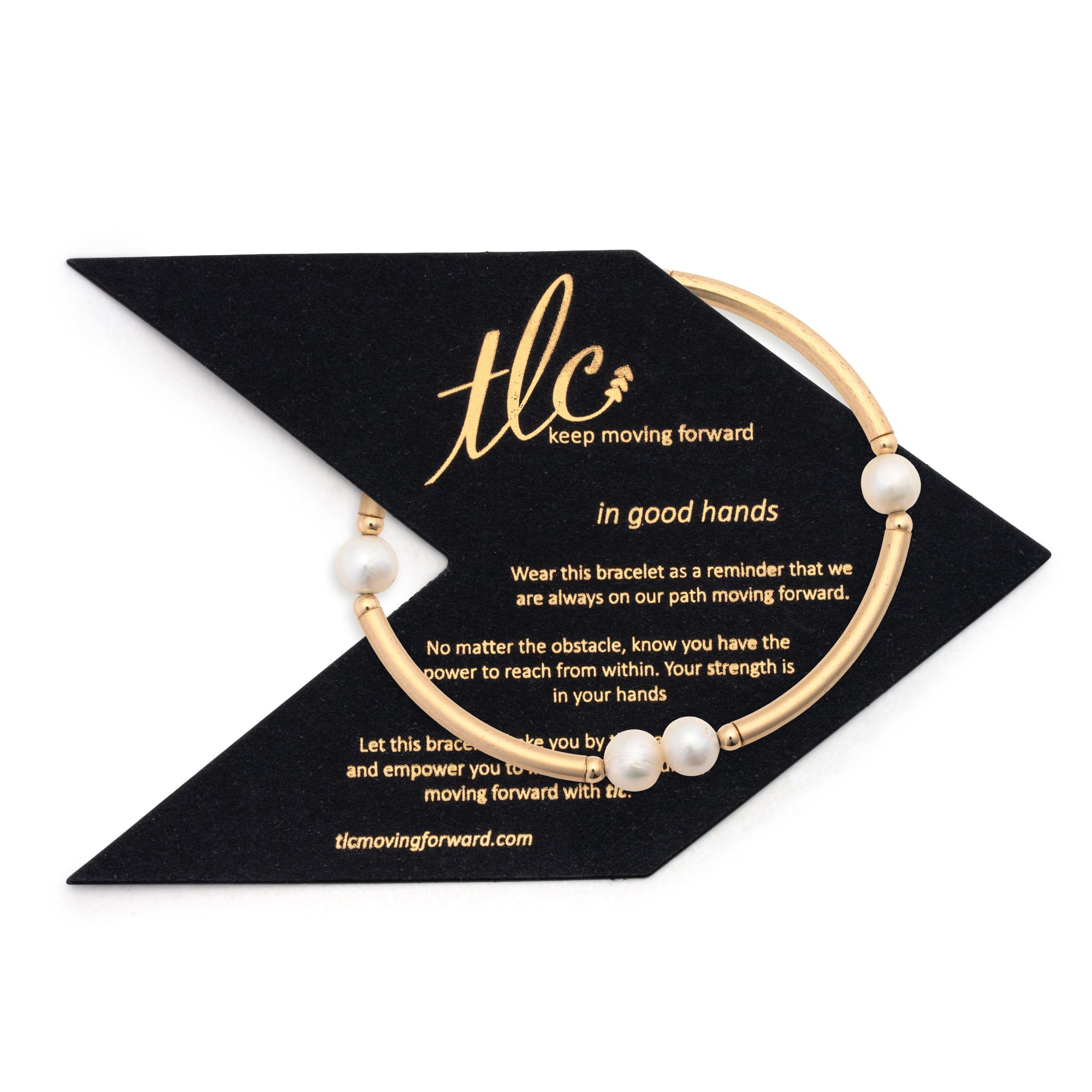 Luxe Pearl - Fresh Water Pearl & Gold Filled Stretch Bangle