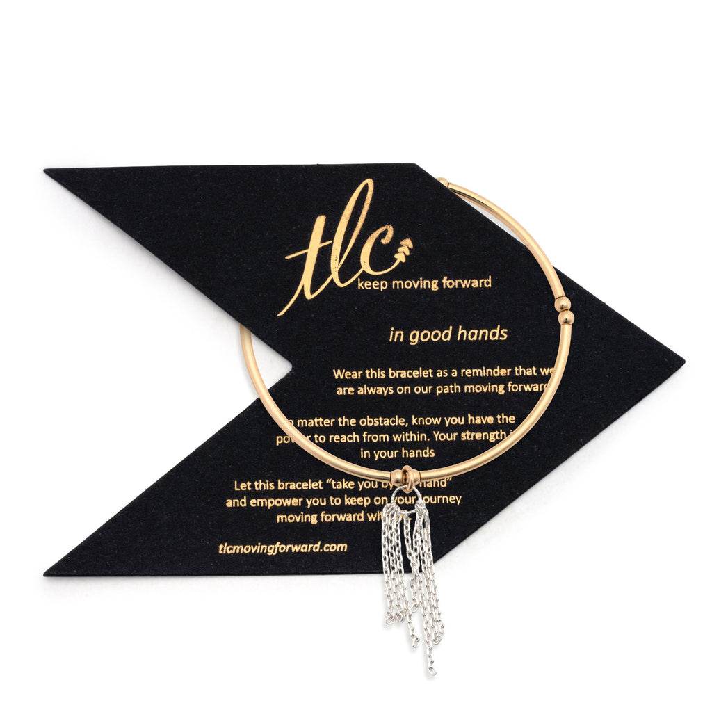 Luxe Glitz - Gold Filled & Sterling Silver Stretch Bangle