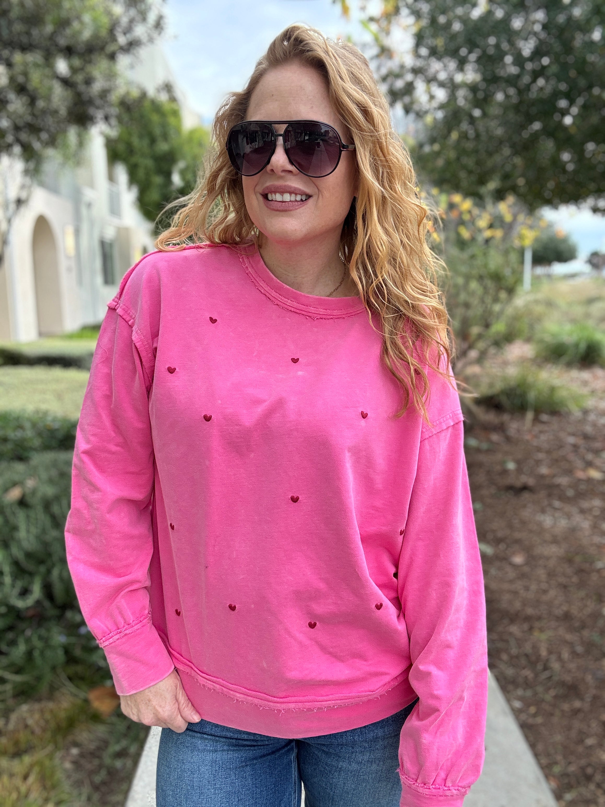 Wondering Heart Embroidered Long Sleeve