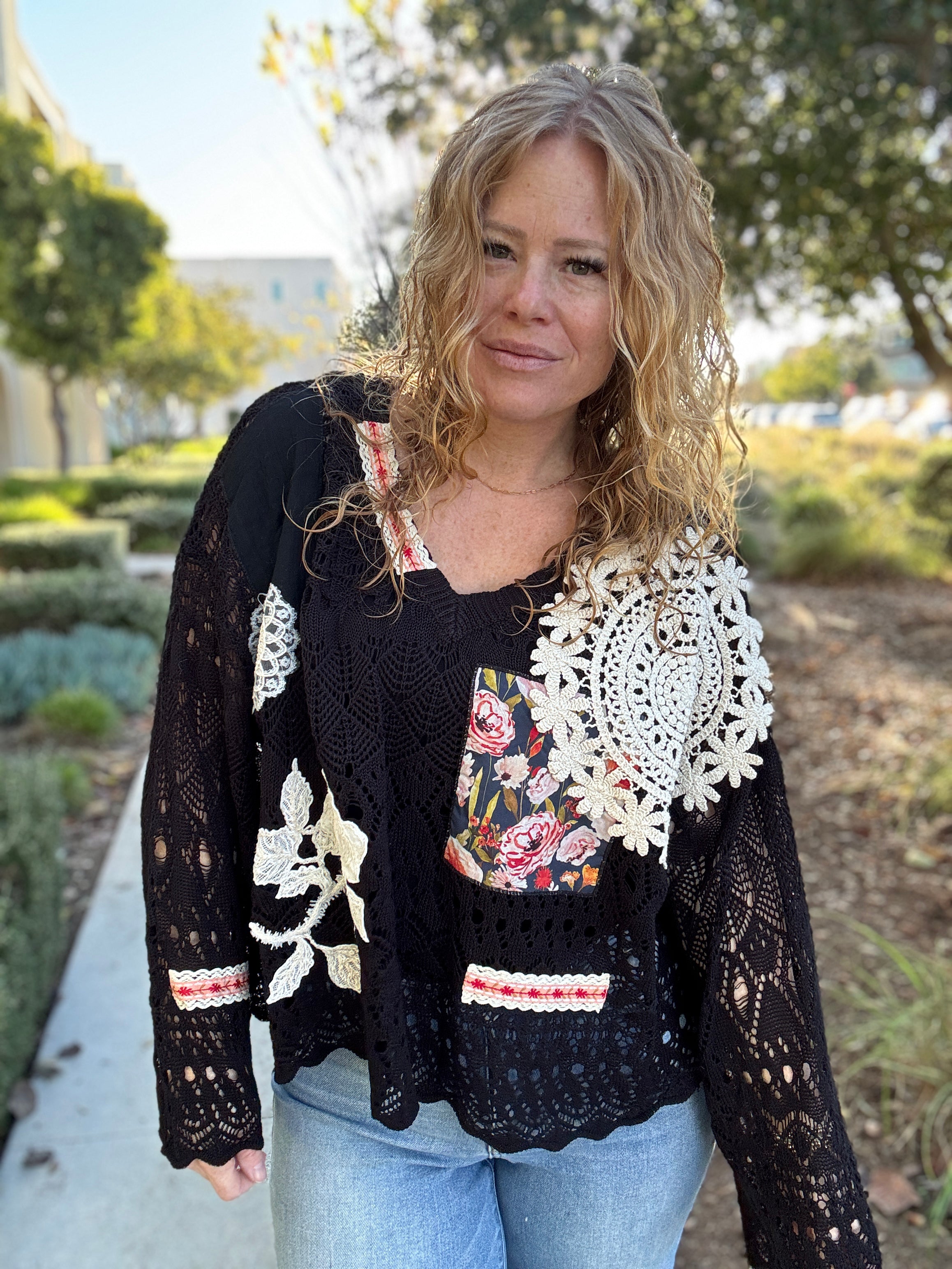 Wistful Thinking Crochet Sweater