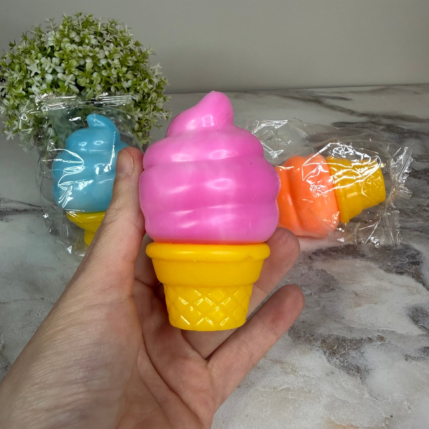 Stress Squishy Toy - Ice Cream Cone - PREORDER