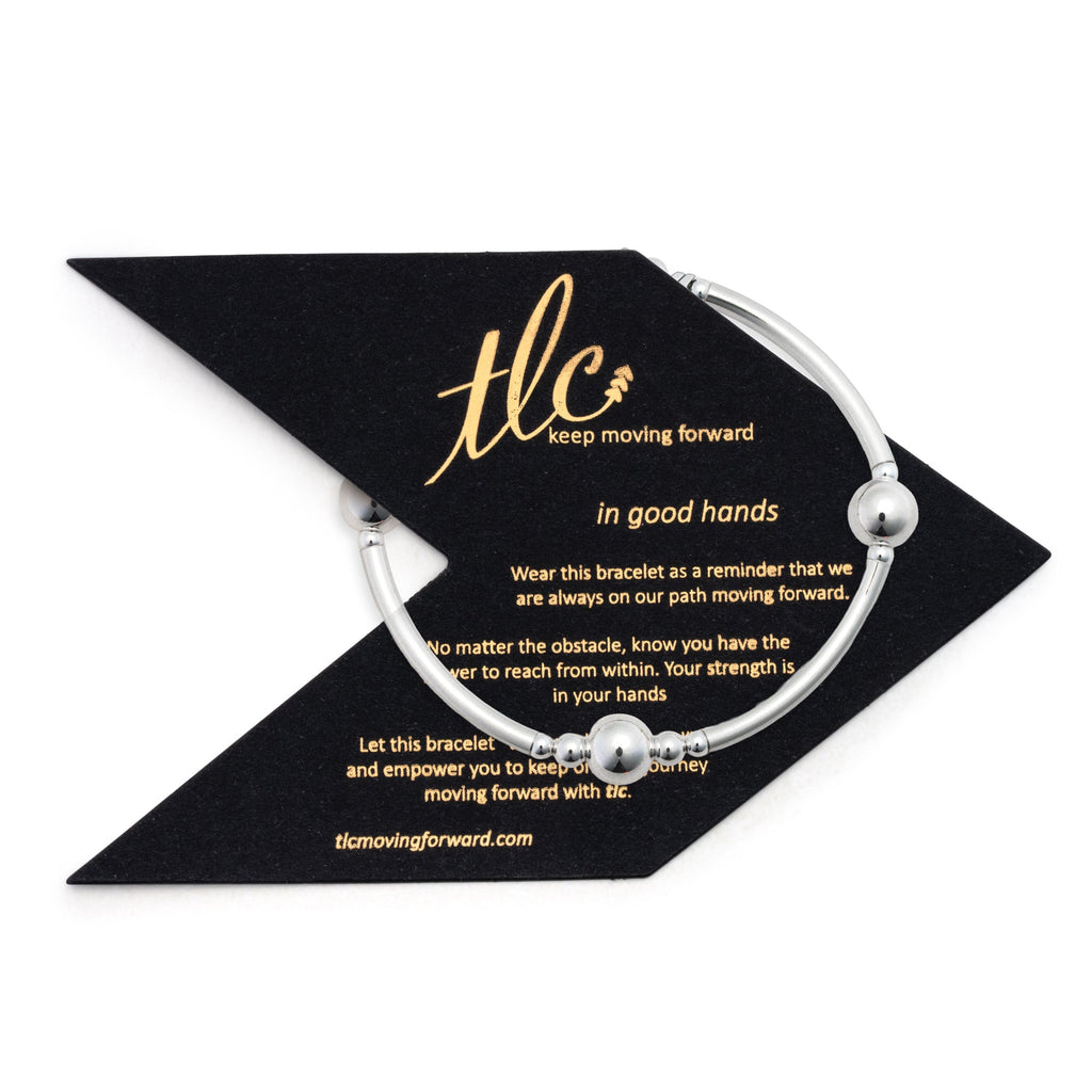 Silver Luster - Sterling Silver Stretch Bangle