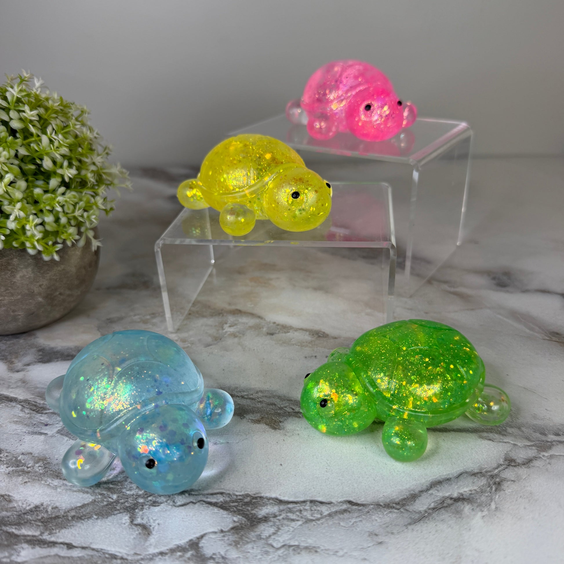 Squishy Toy - Glitter Turtle