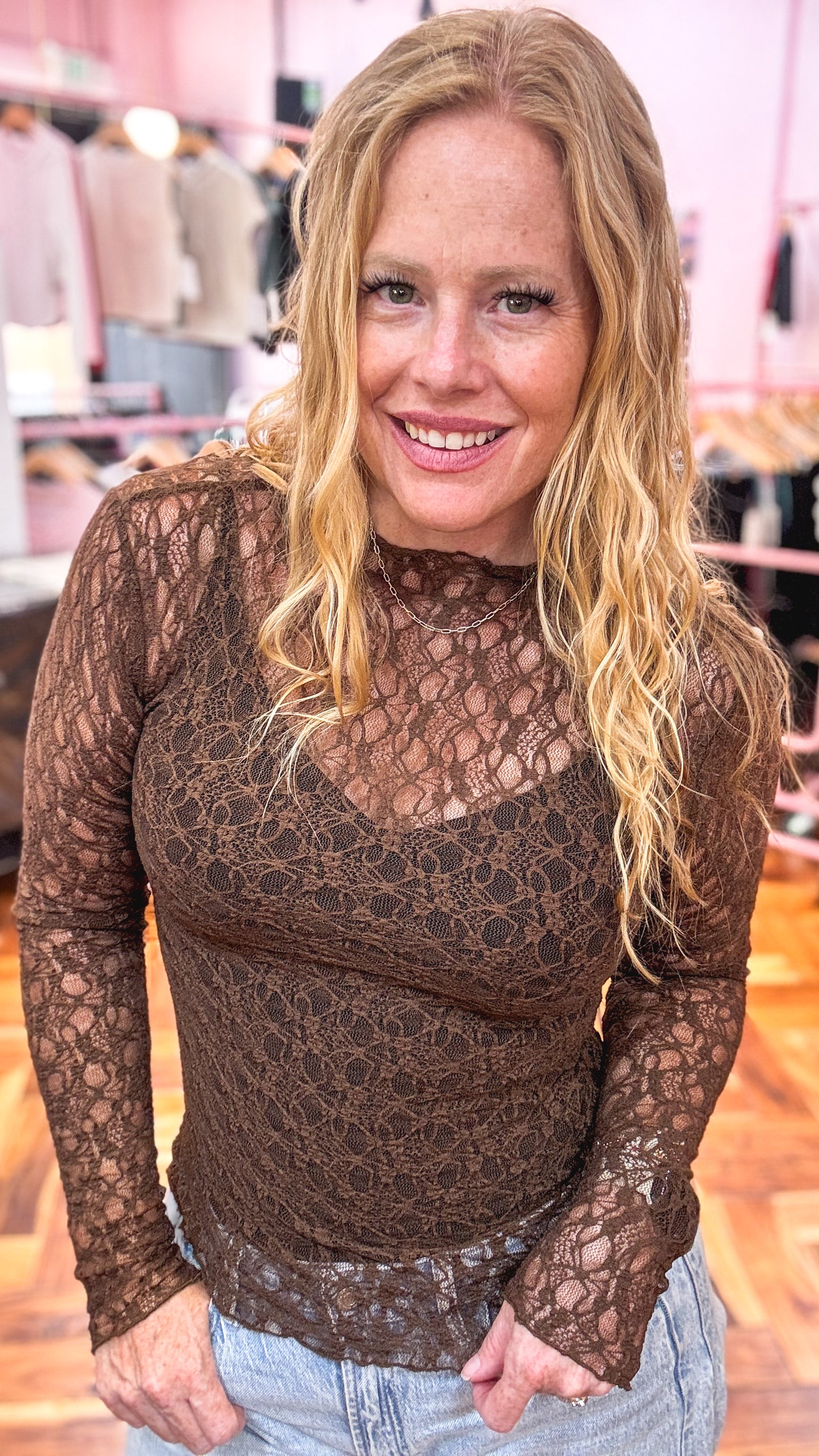 Luck Be a Lady Lace Top