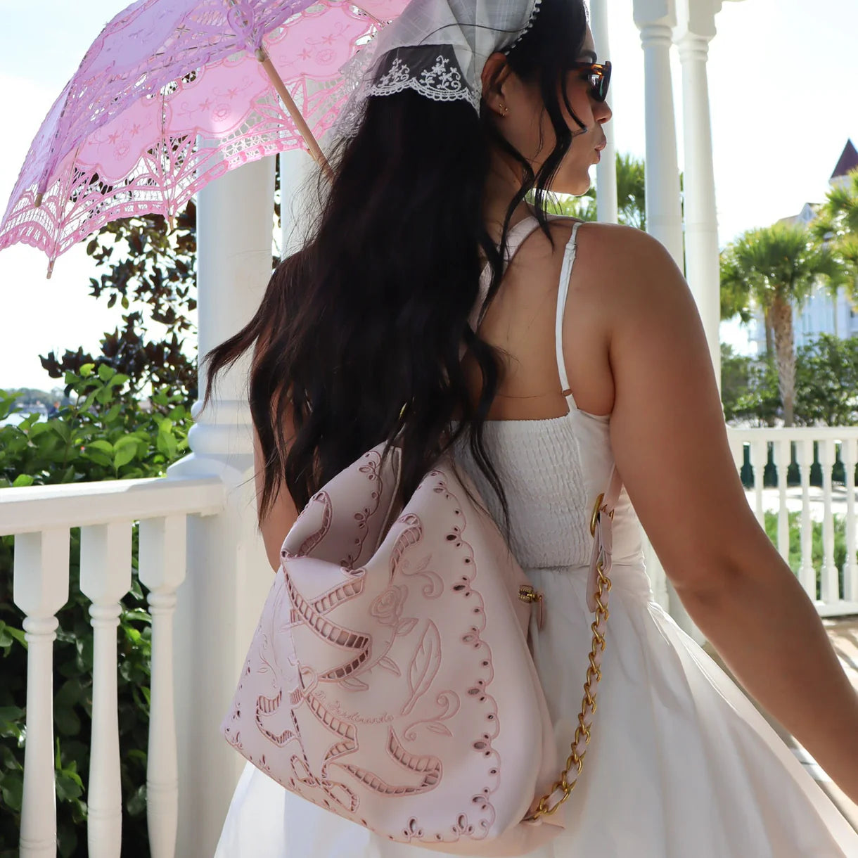 Ribbon Reverie Convertible Hobo Backpack
