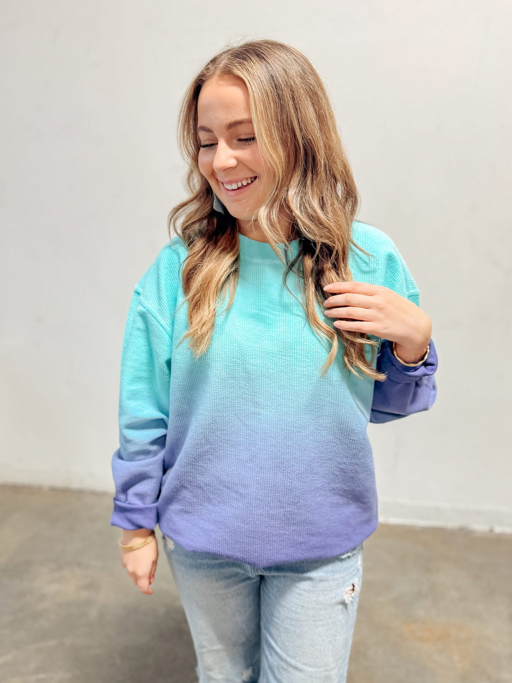 Tide Ombre Dip Dye Crewneck - PREORDER