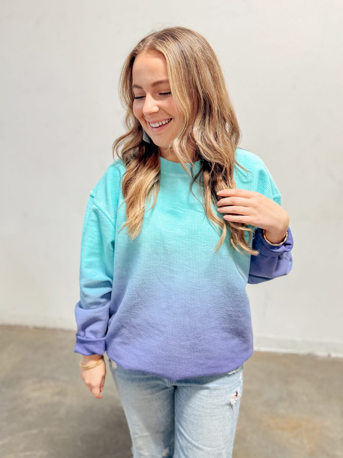 Tide Ombre Dip Dye Crewneck - PREORDER