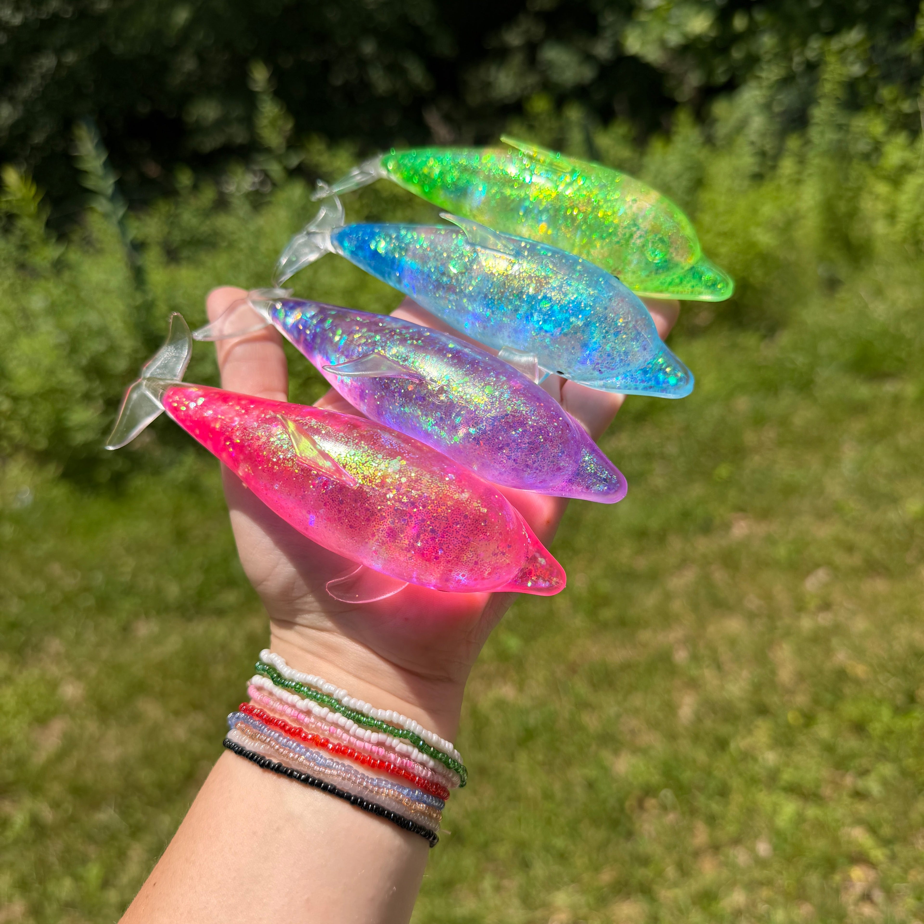 Squishy Toy - Glitter Dolphin - PREORDER