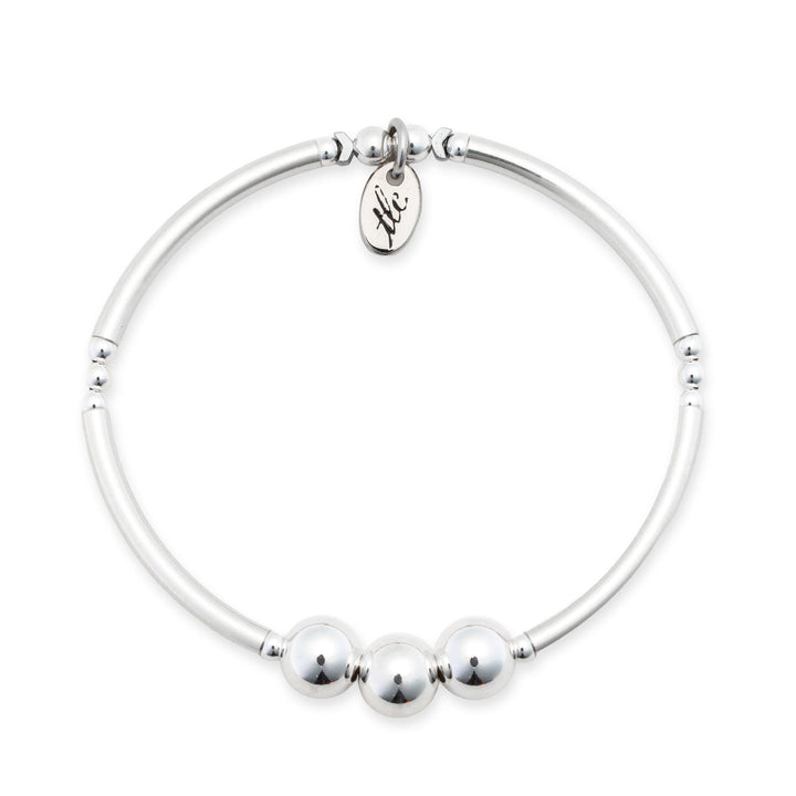 Silver Icon - Sterling Silver Stretch Bangle