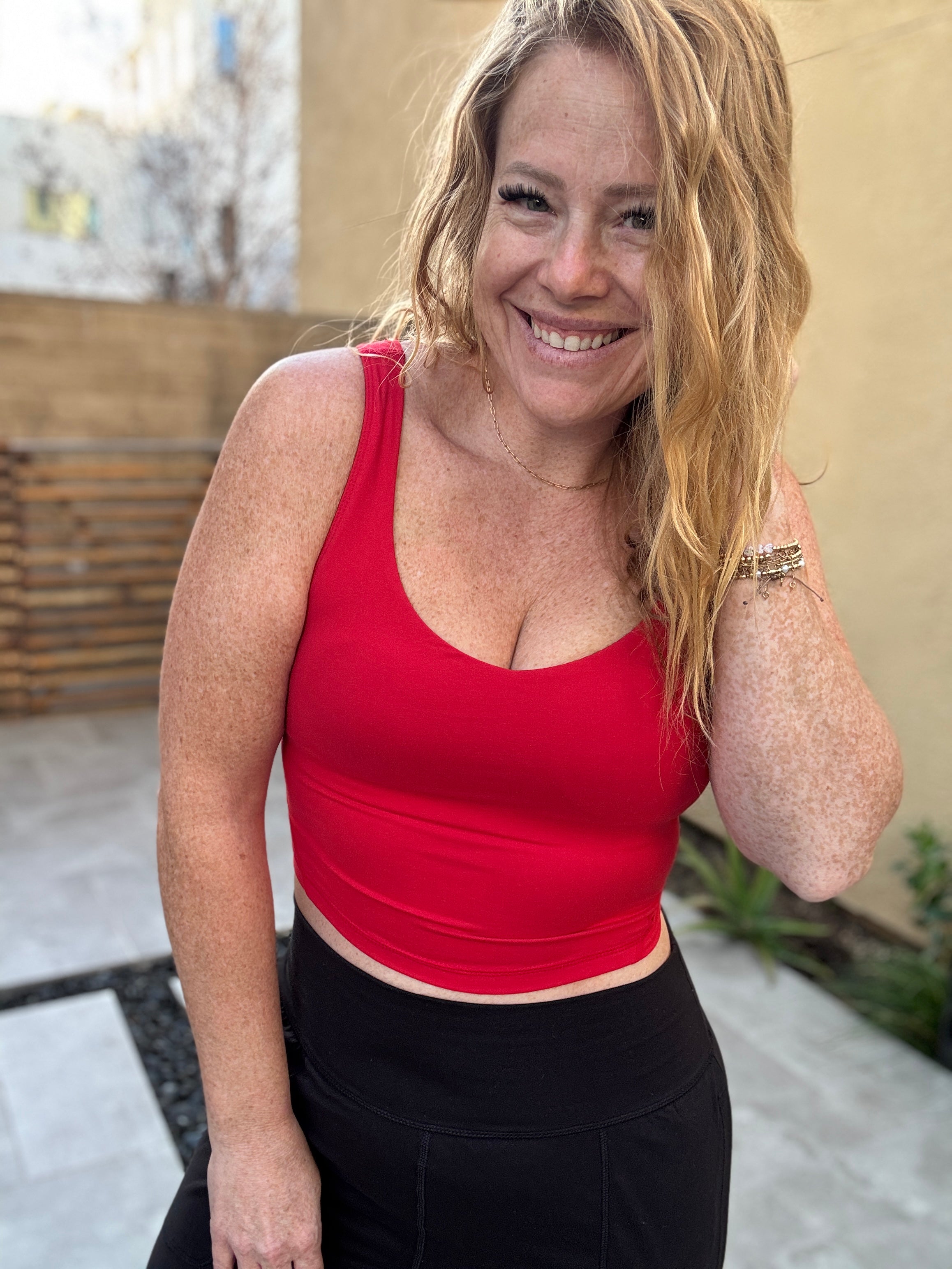 Rae of Sunshine Yoga Top w/Bra