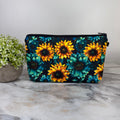 Pouch - Sunflower Teal & Yellow