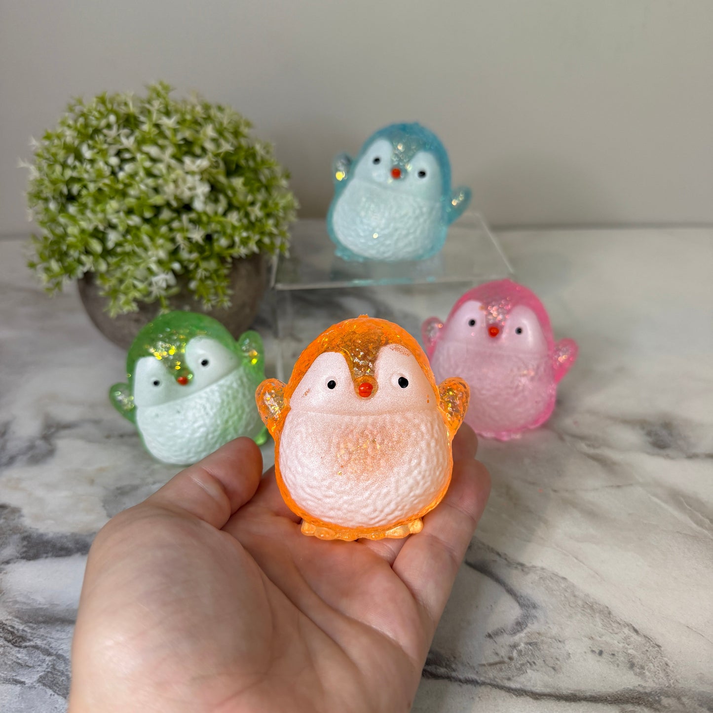 Squishy Toy - Glitter Penguin - PREORDER