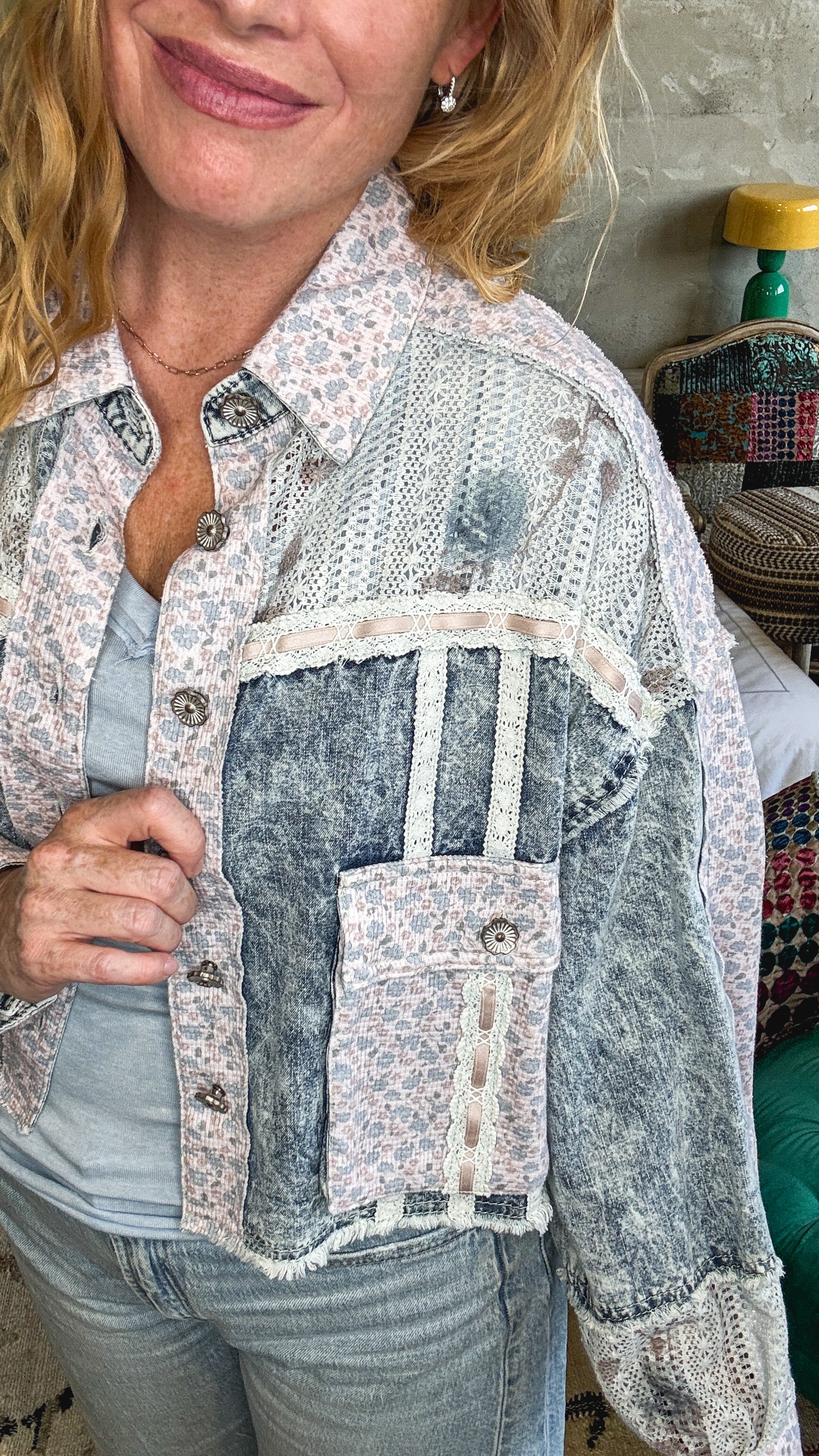 Stitched with Love Shacket
