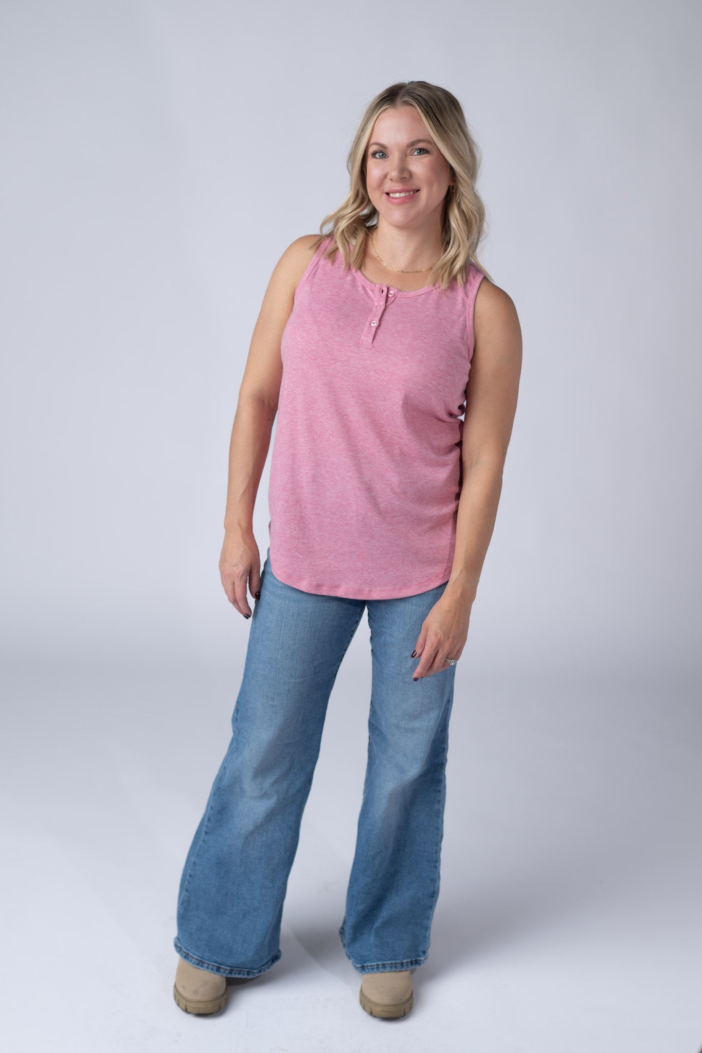 IN STOCK Alison Henley Tank - Rose