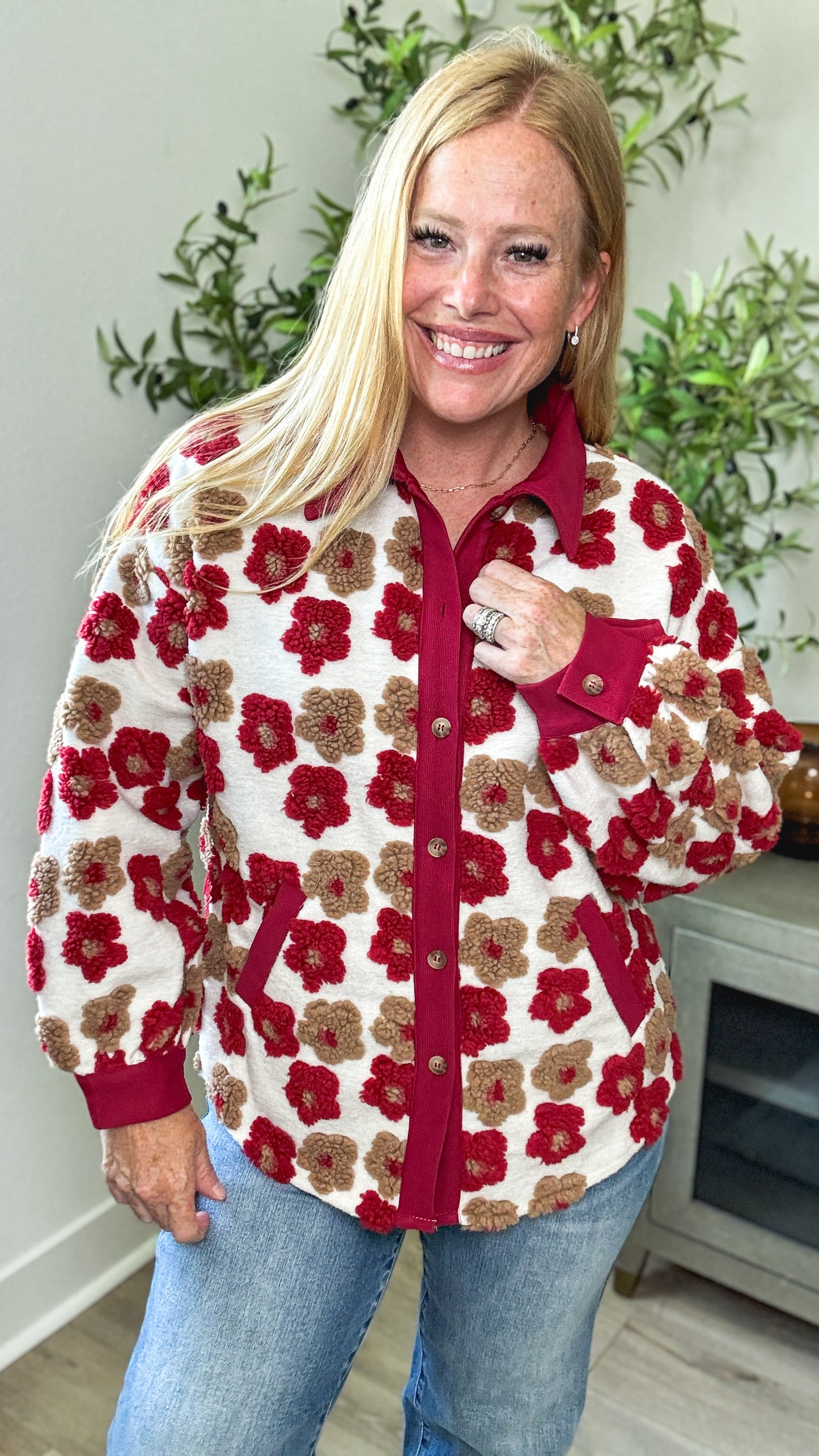 Flower Child Sherpa Jacket