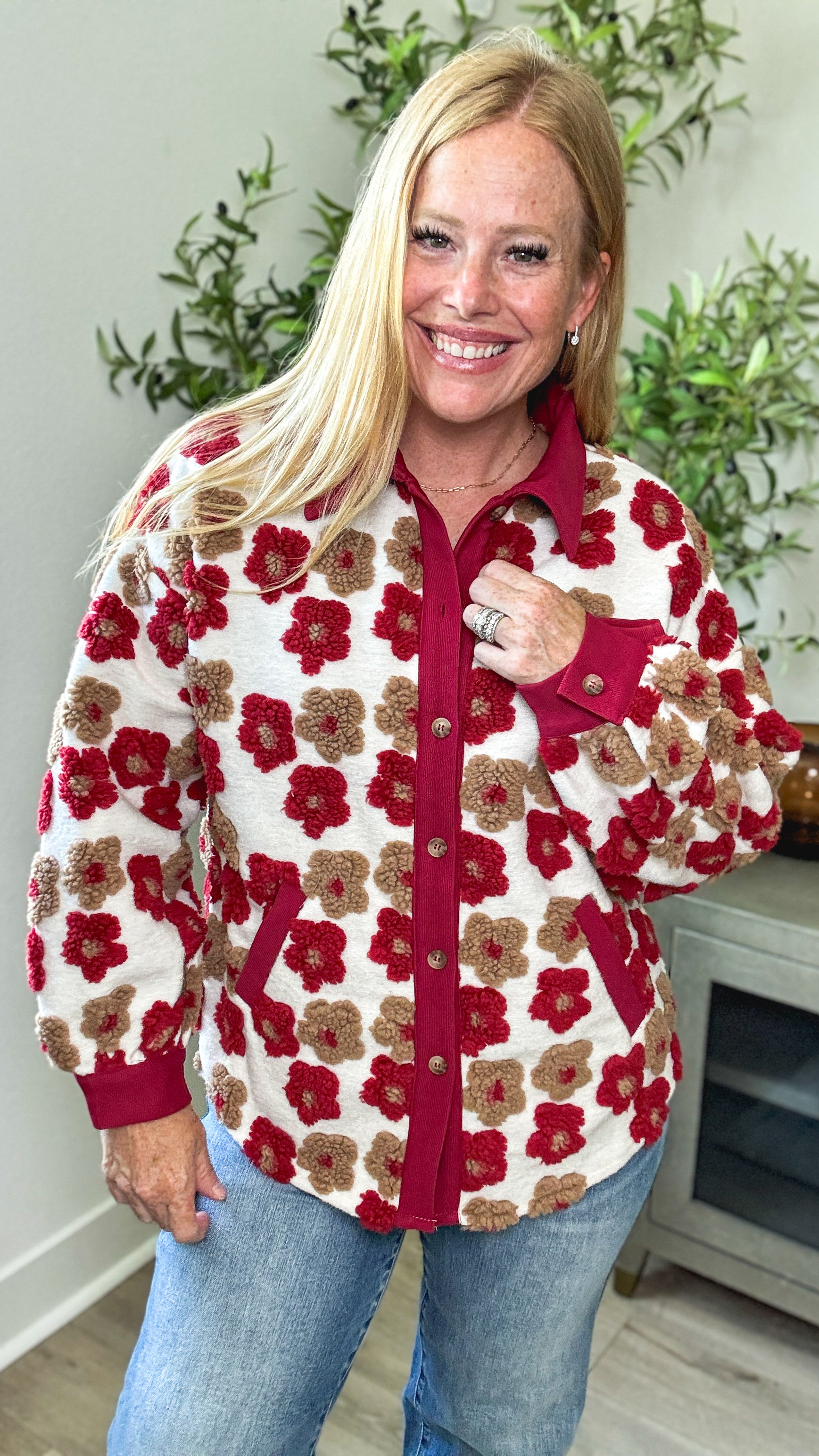 Flower Child Sherpa Jacket