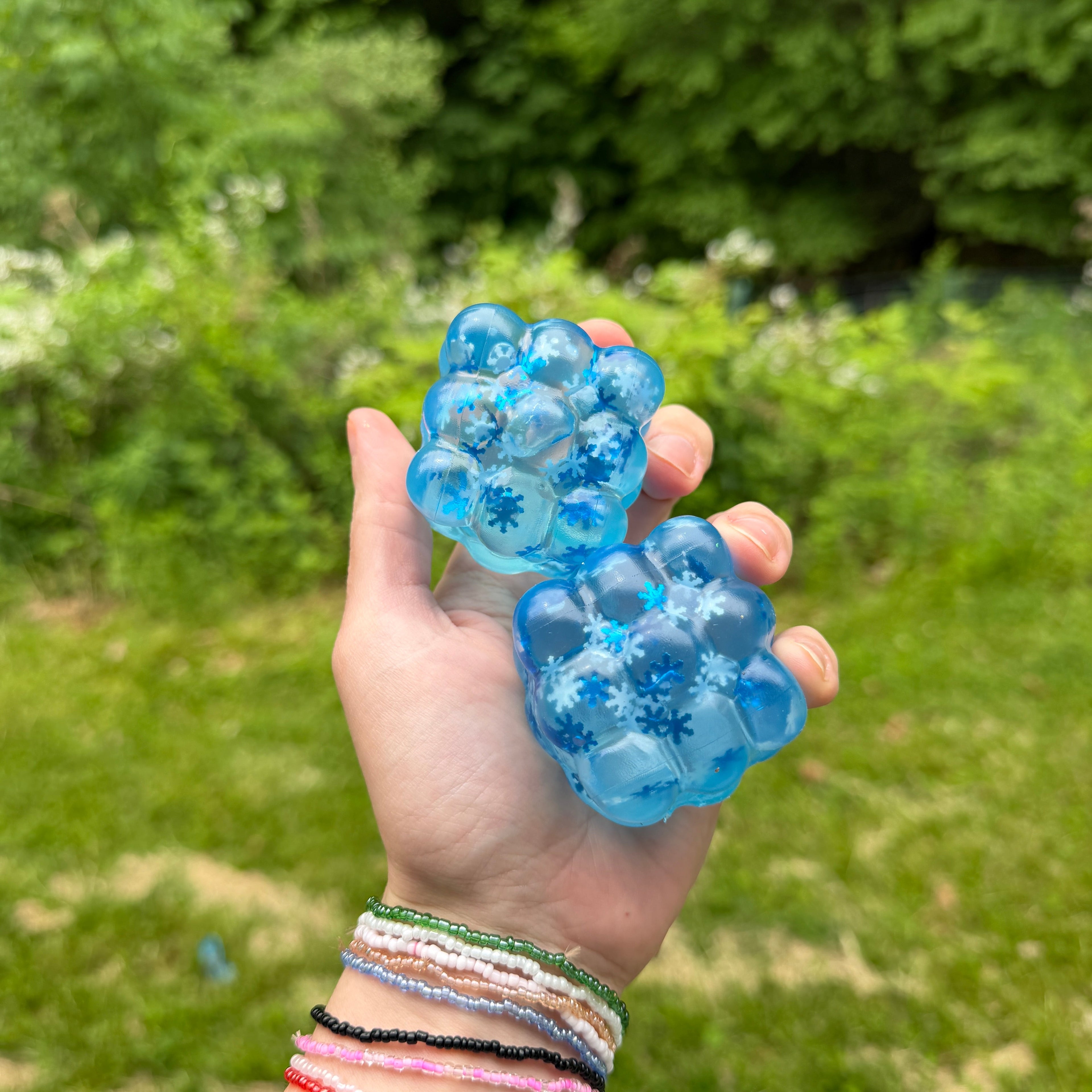 Squishy Toy - Blue Snowflake Nine Cube - PREORDER