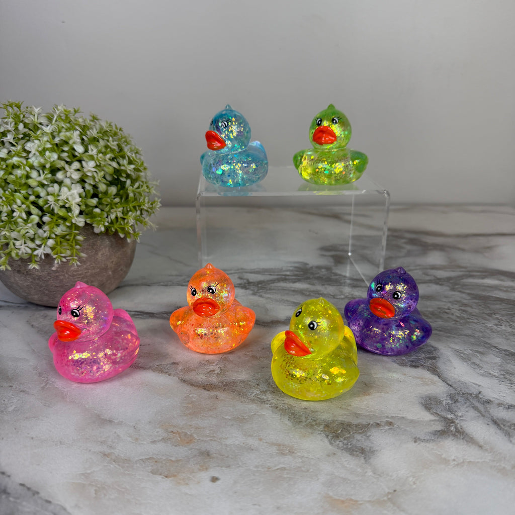 Squishy Toy - Glitter Duck Mystery Color