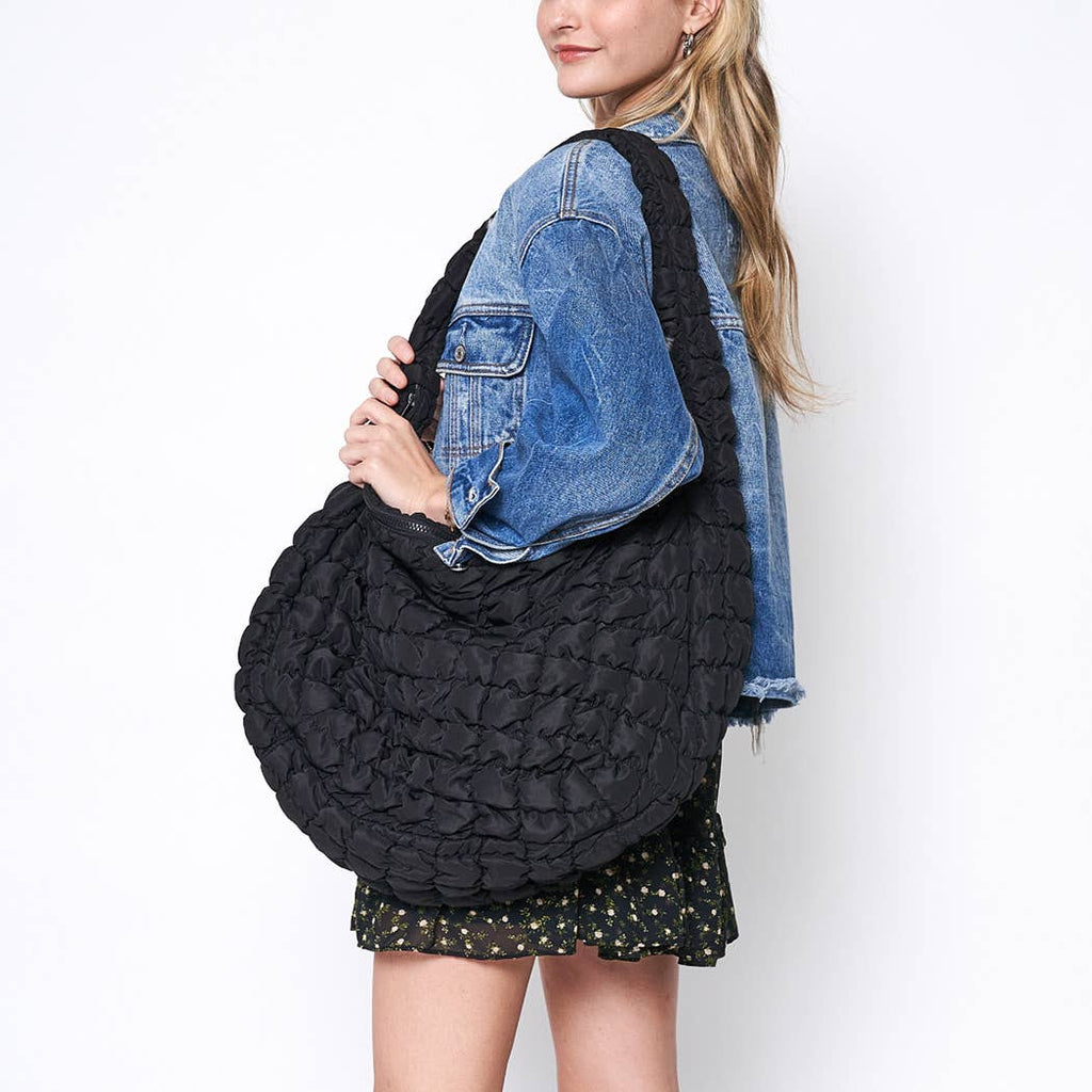 Stylish Puffer Lightweight Shoulder Large Bag