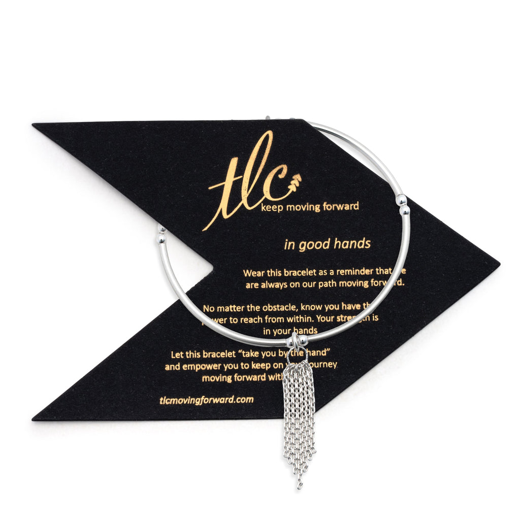 Luxe Glitz - Sterling Silver Stretch Bangle