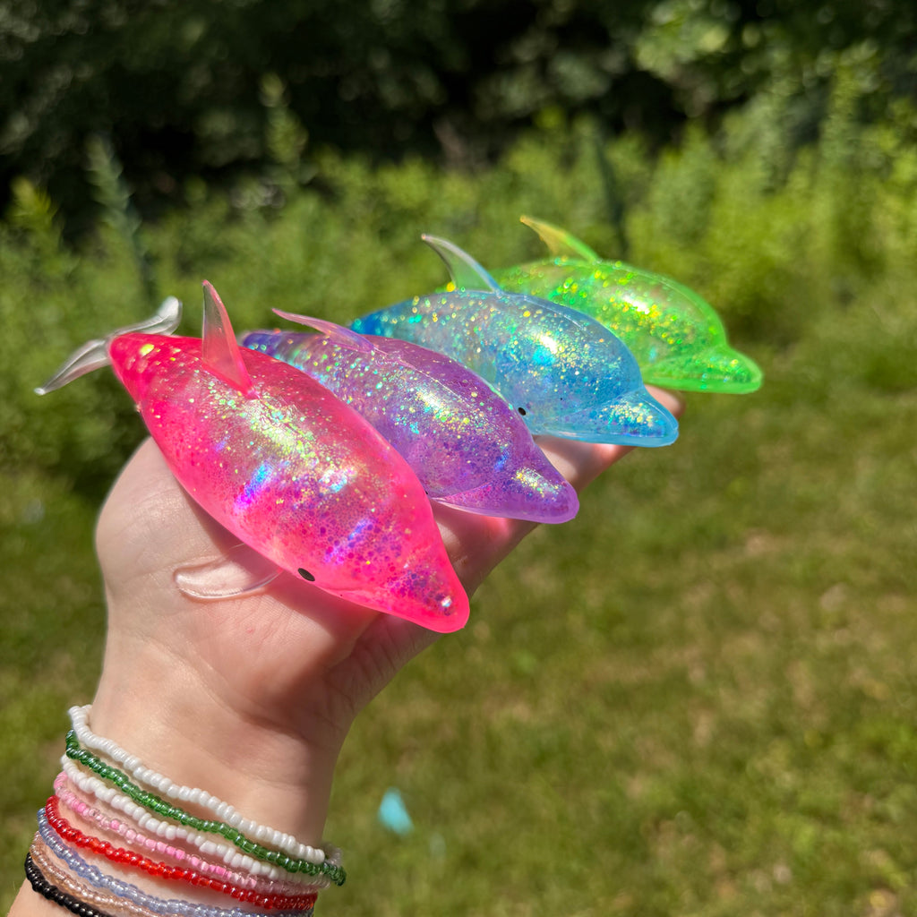 Squishy Toy - Glitter Dolphin - PREORDER
