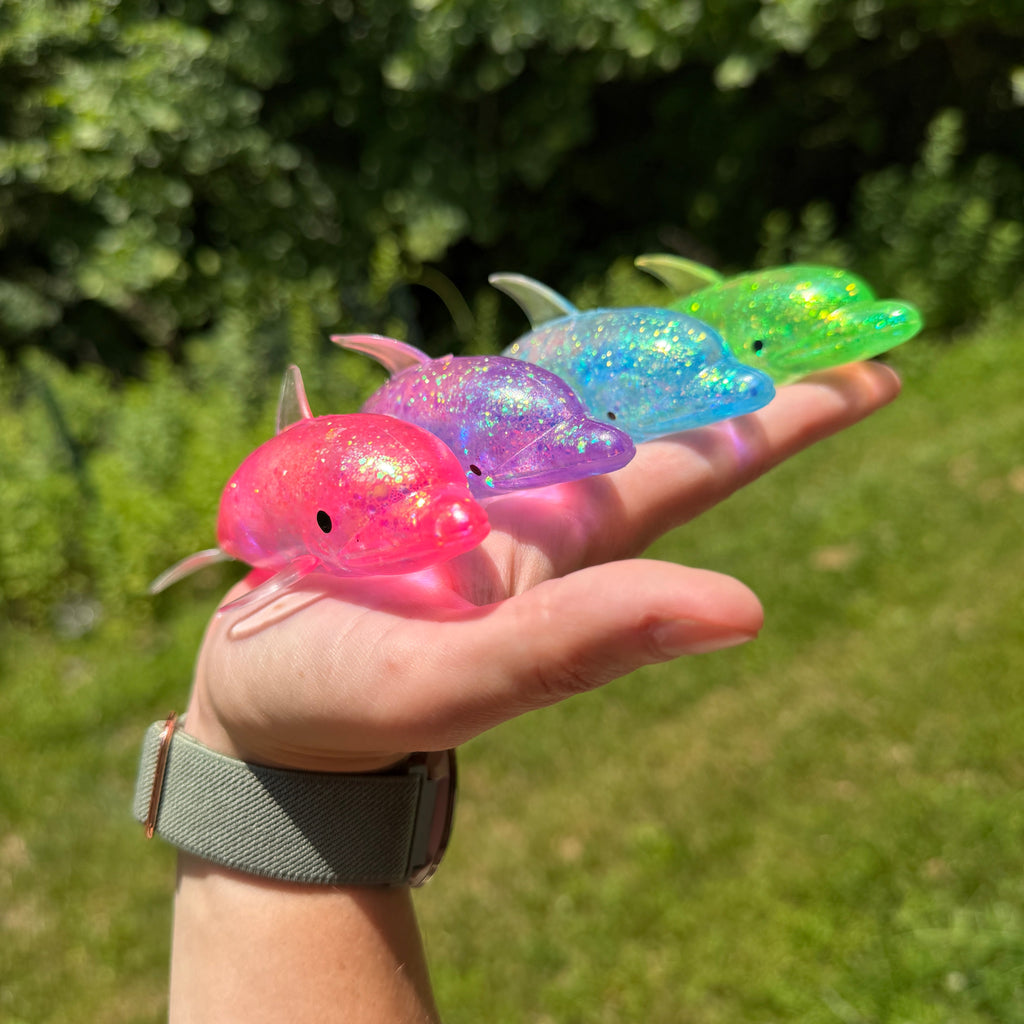 Squishy Toy - Glitter Dolphin - PREORDER