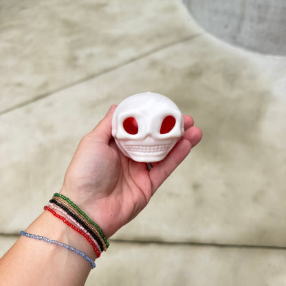 Squishy Toy - Halloween - Skull Head + Worms