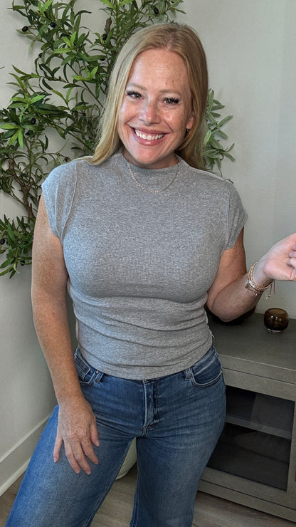 Better Than Basic Mock Neck Tee