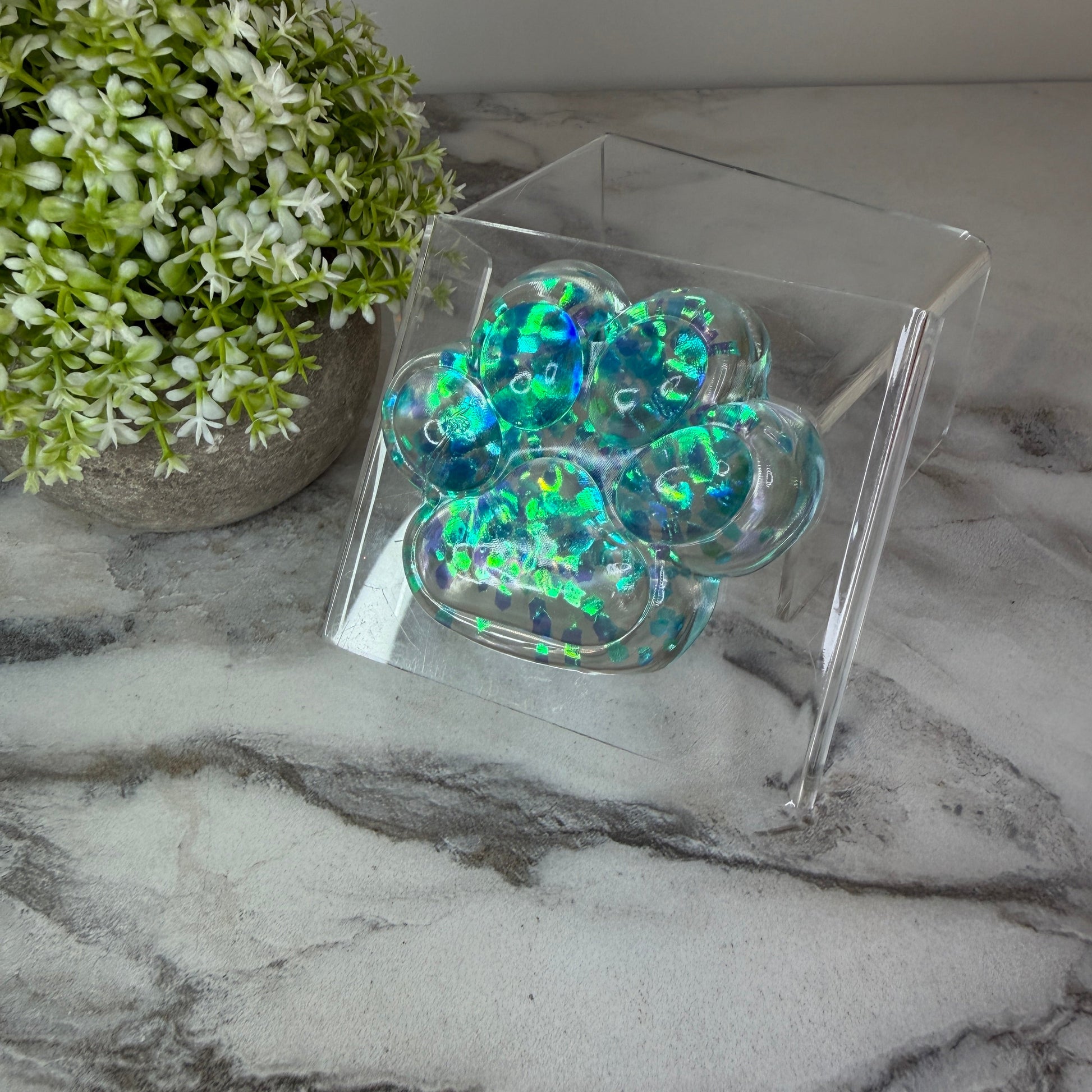 Squishy Toy - Paw Print, Glitter - PREORDER