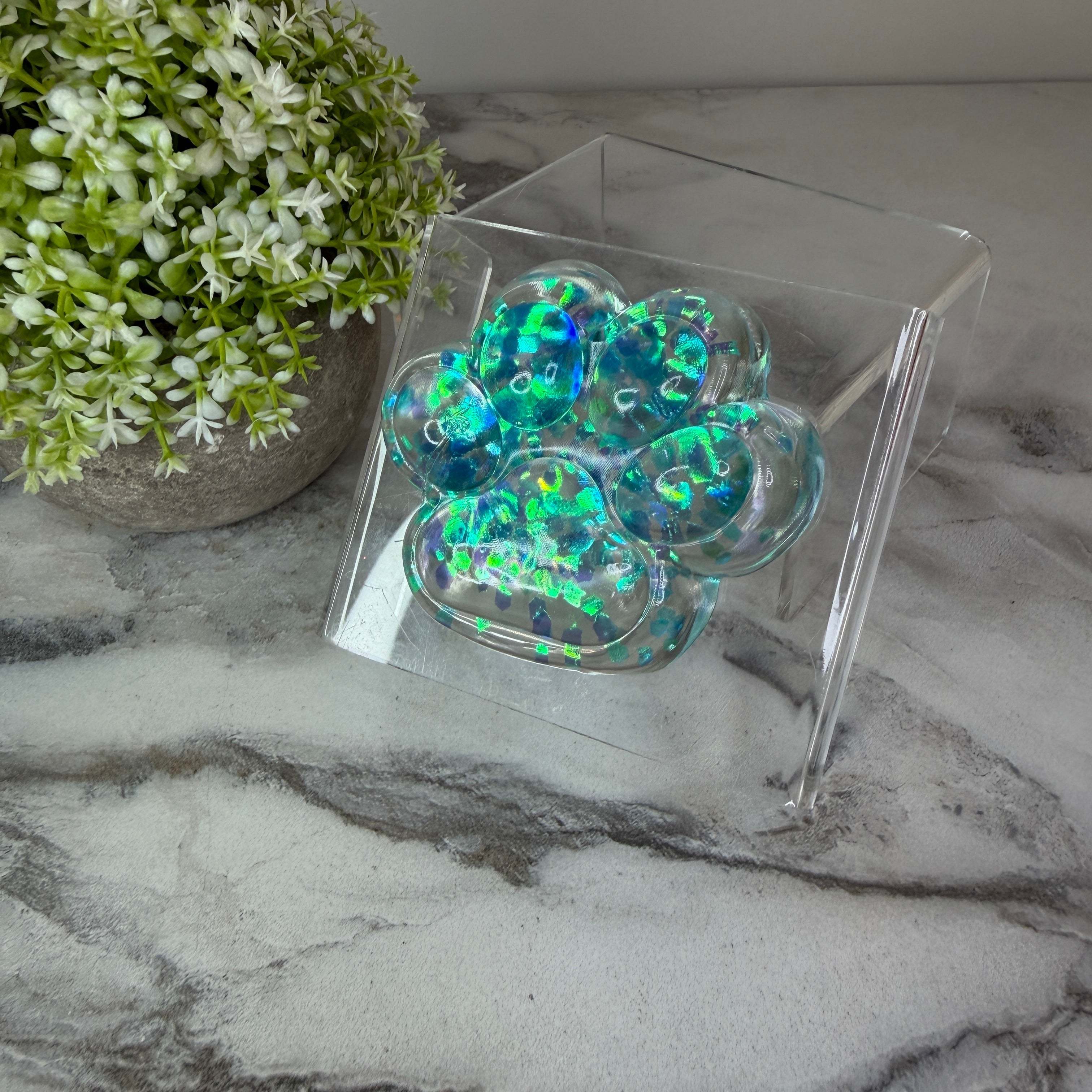 Squishy Toy - Paw Print, Glitter - PREORDER