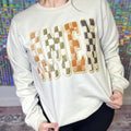 Stitched Yarn Amen Graphic Crewneck