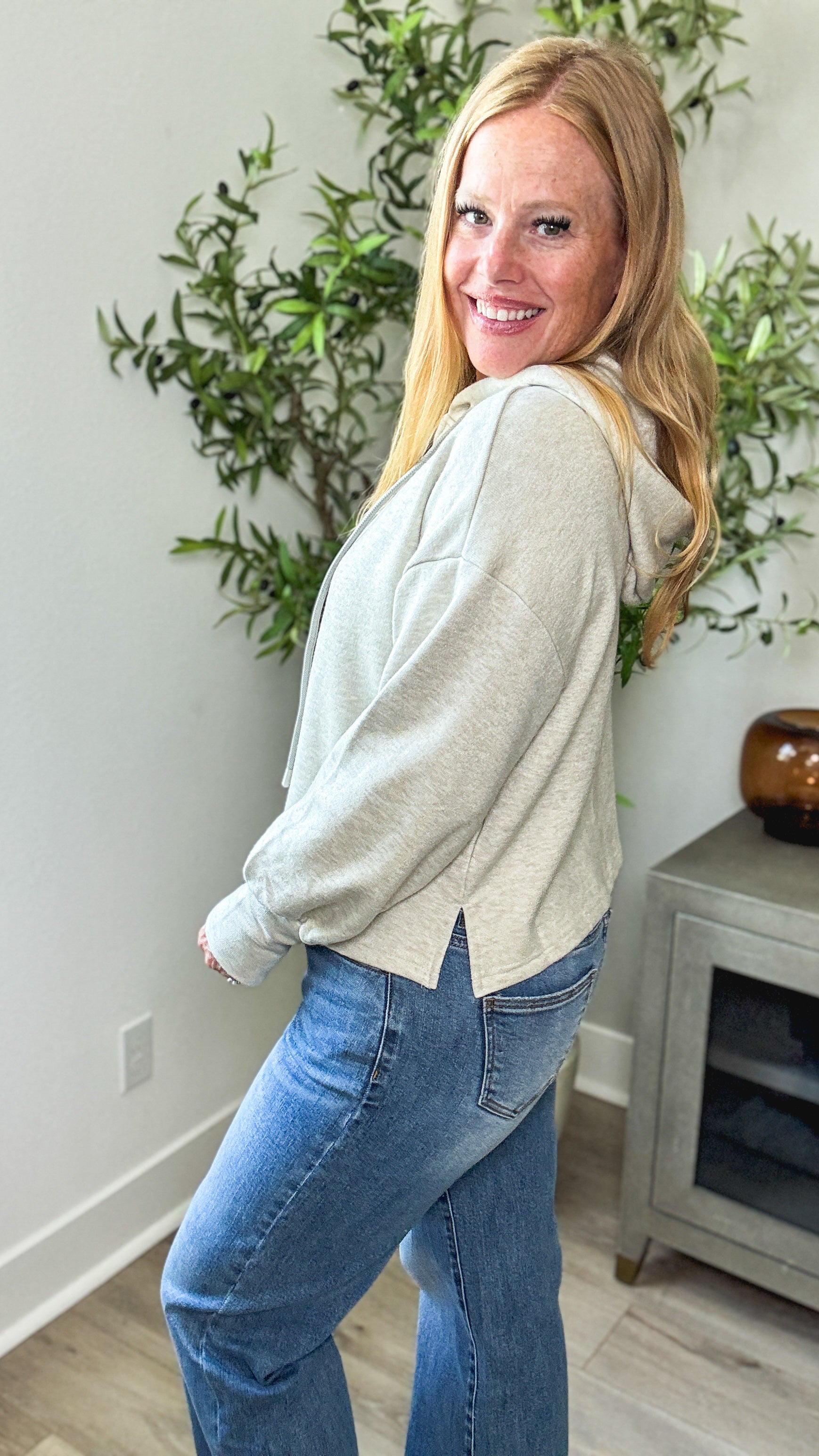 Softly Spoken Sage Sweater Hoodie