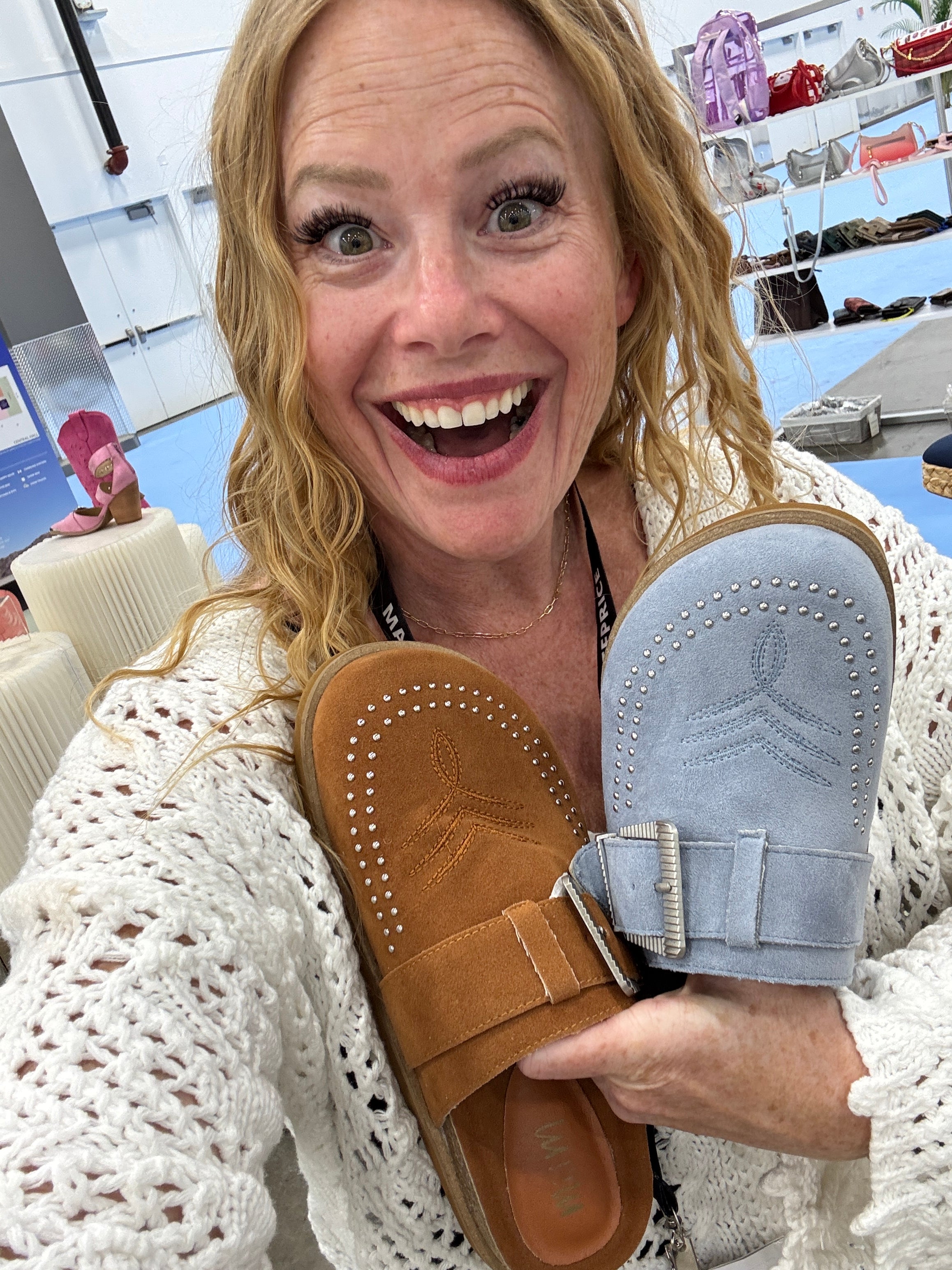 Josephine Suede Slide in Rust