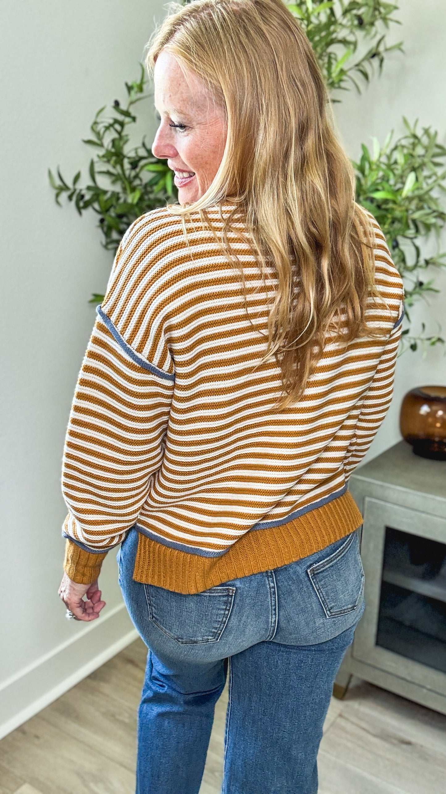 Fine Line Textured Sweater